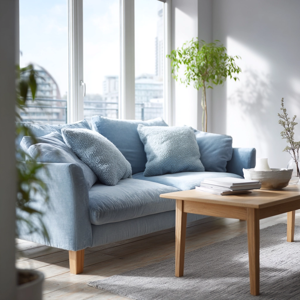 blue couch living room 16
