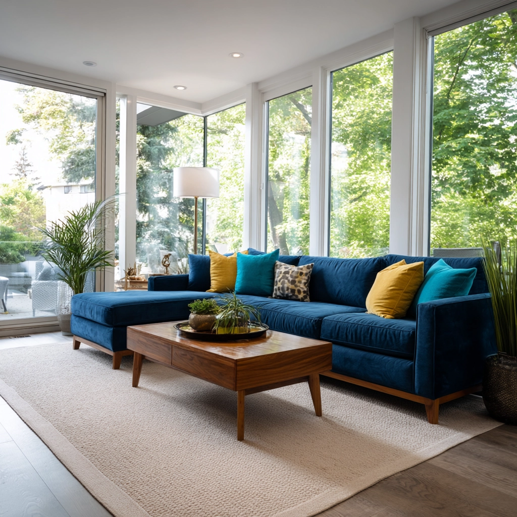 blue couch living room 2