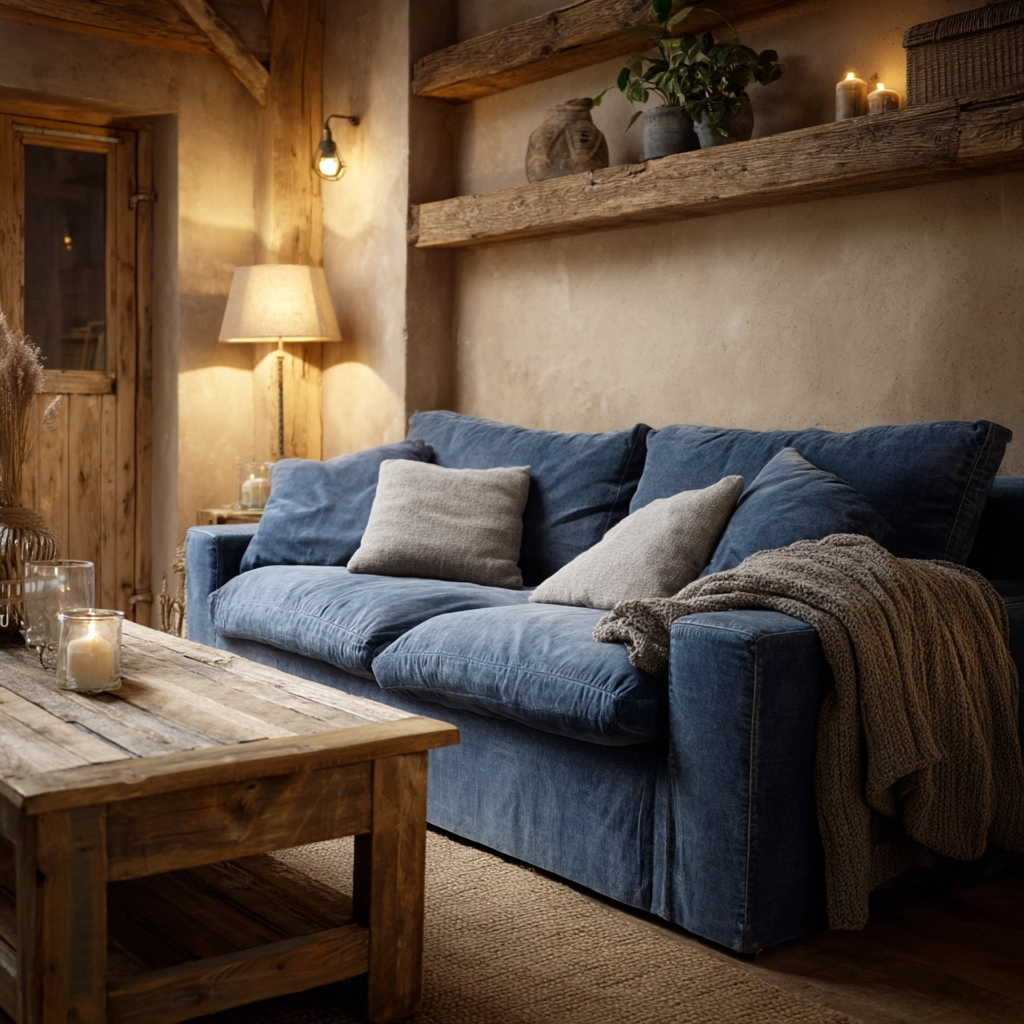 blue couch living room 36