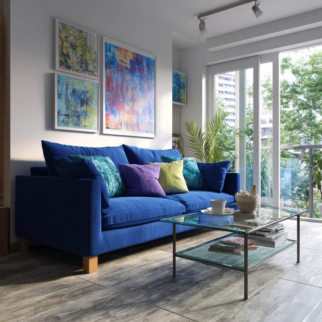 blue couch living room 39