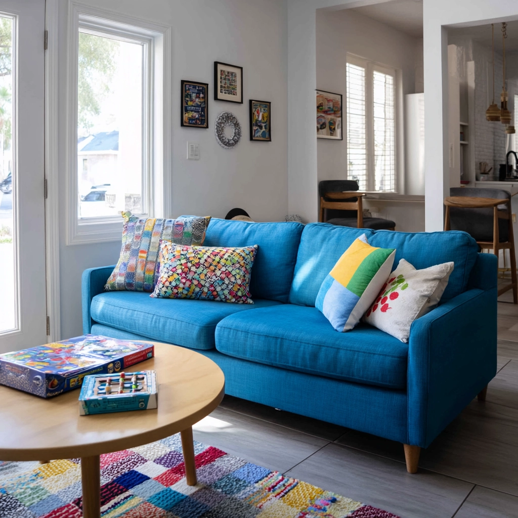blue couch living room 47