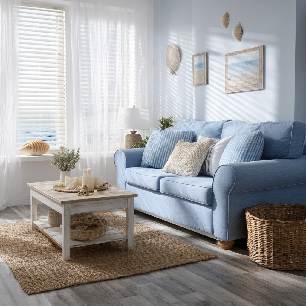 blue couch living room 5