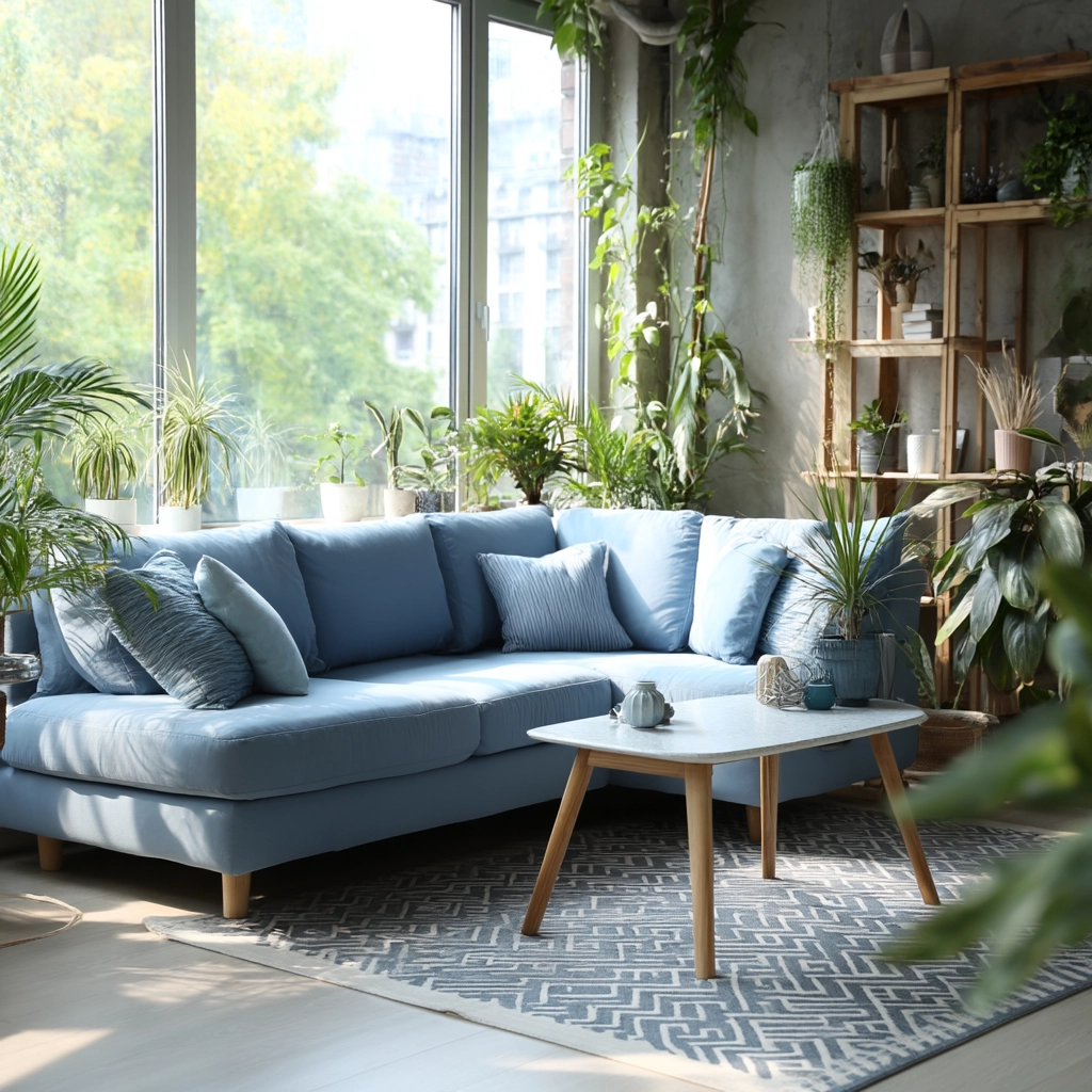 blue couch living room 53