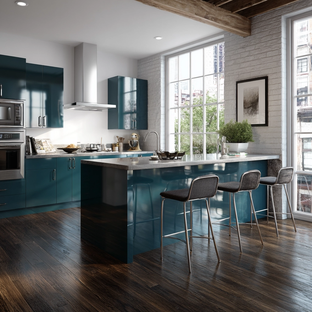 blue kitchen cabinets 13