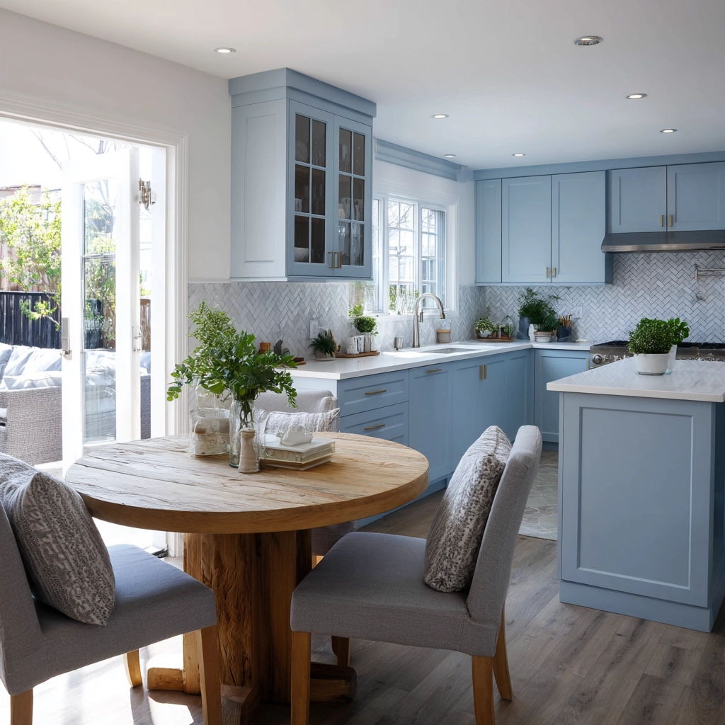 blue kitchen cabinets 20