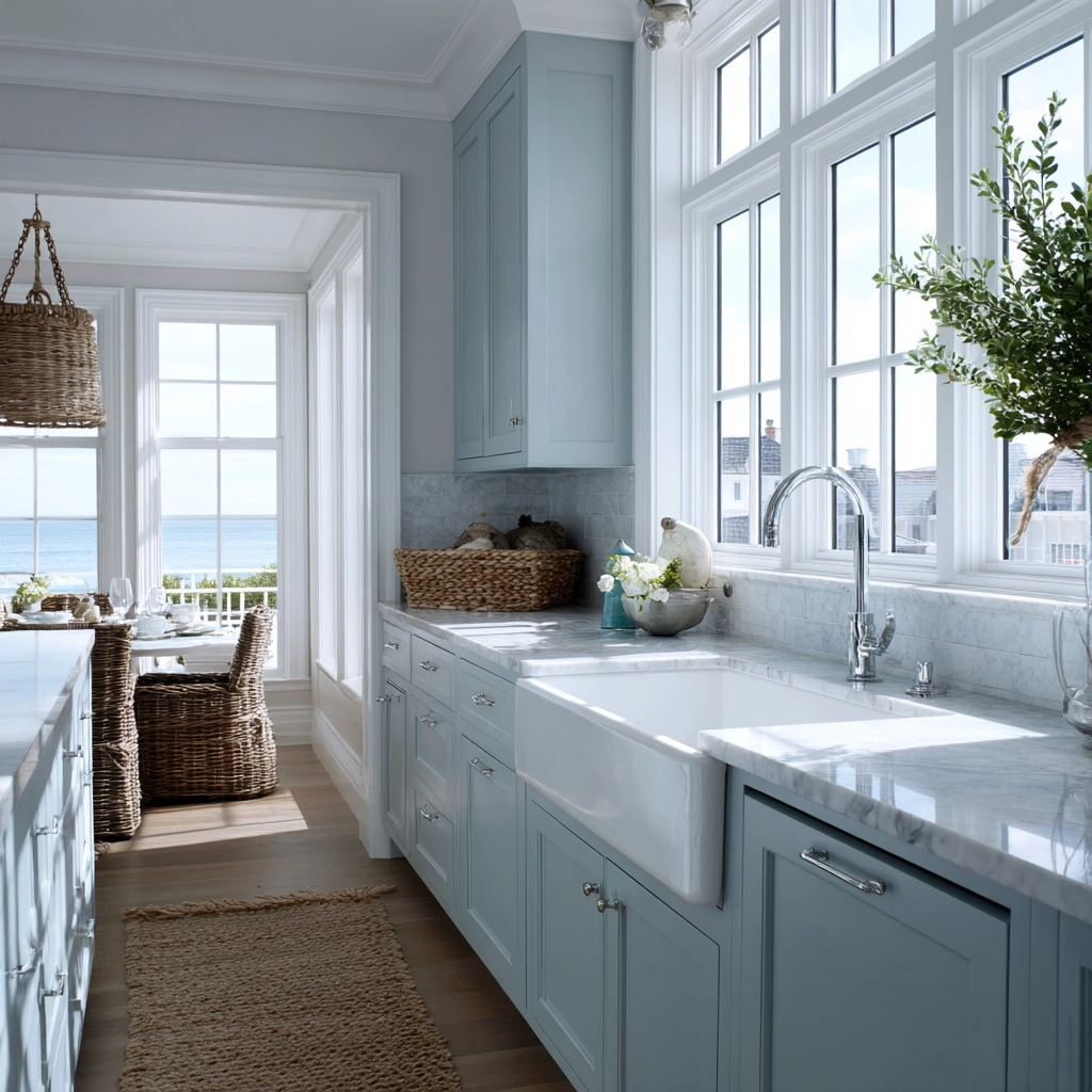 blue kitchen cabinets 21