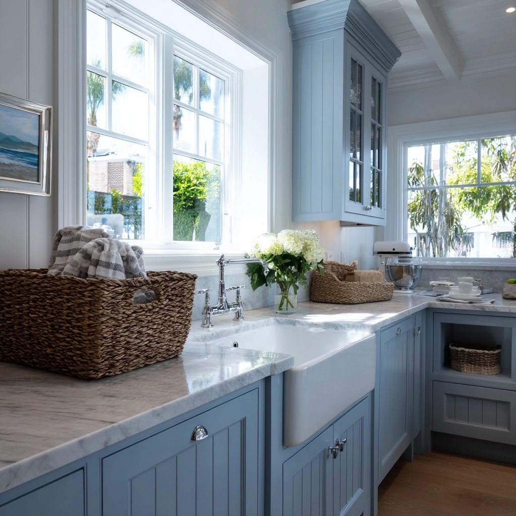 blue kitchen cabinets 23