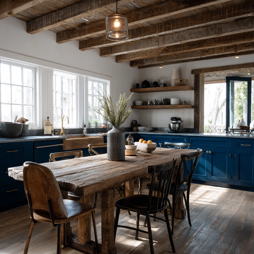 blue kitchen cabinets 25