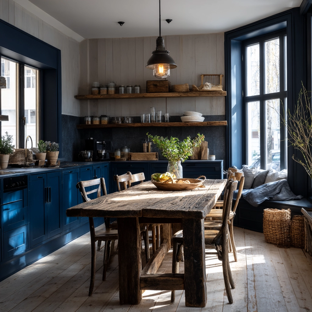 blue kitchen cabinets 28