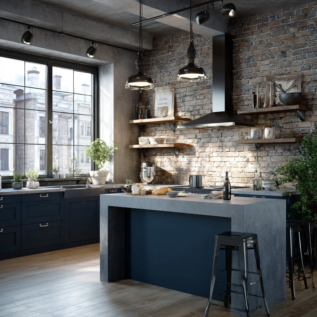 blue kitchen cabinets 29