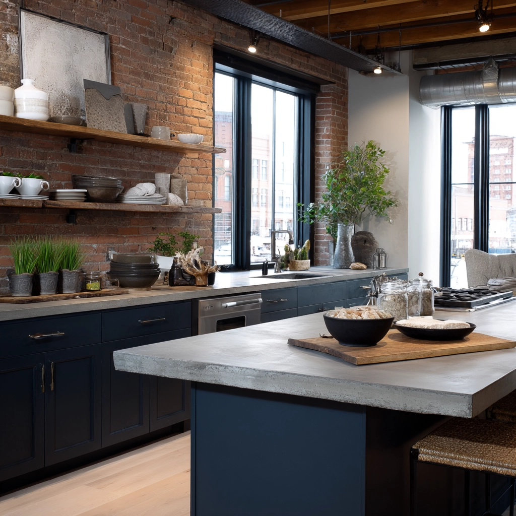 blue kitchen cabinets 30