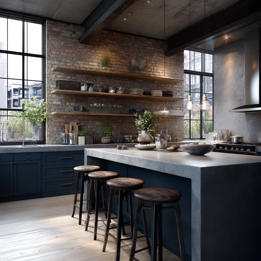 blue kitchen cabinets 31