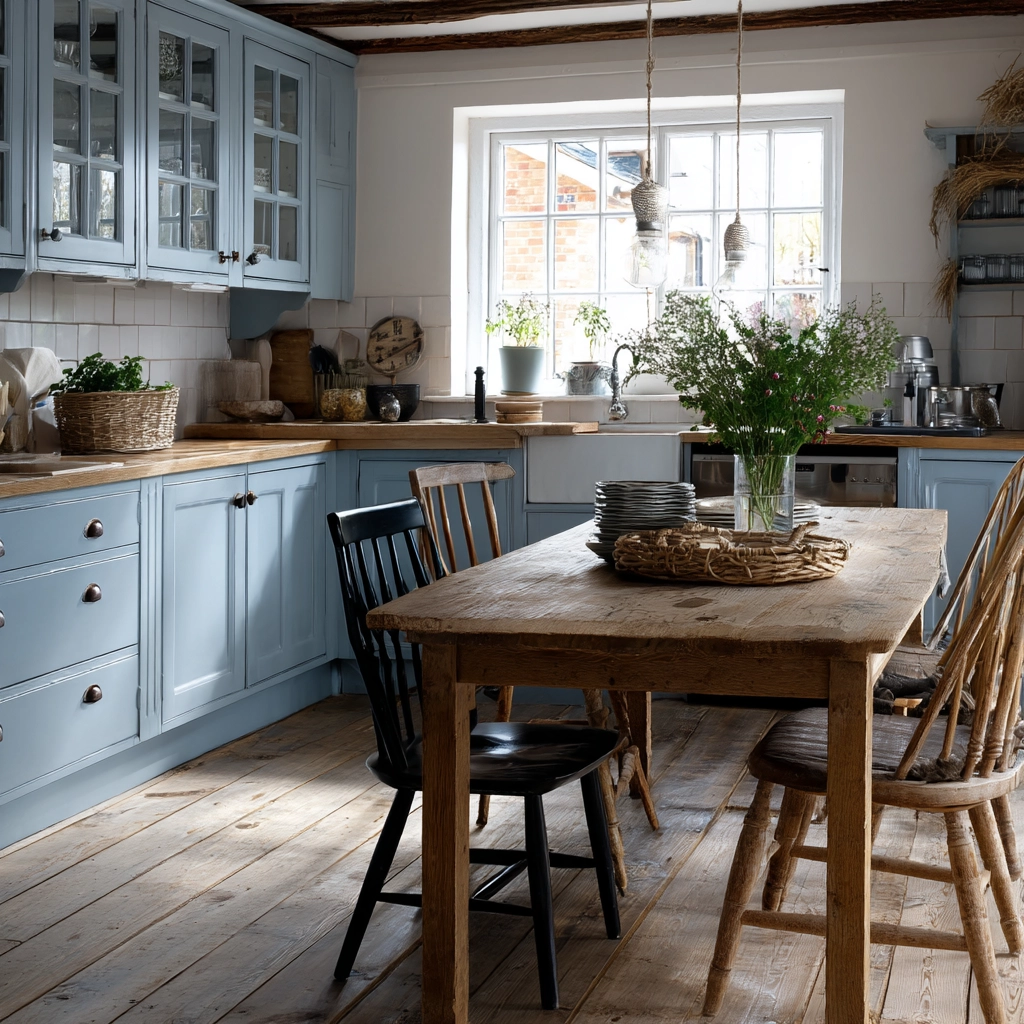 blue kitchen cabinets 47