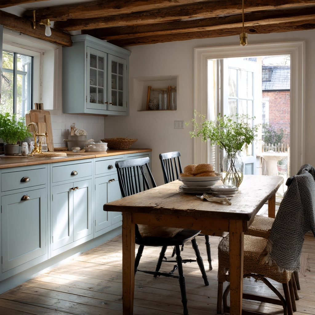 blue kitchen cabinets 48