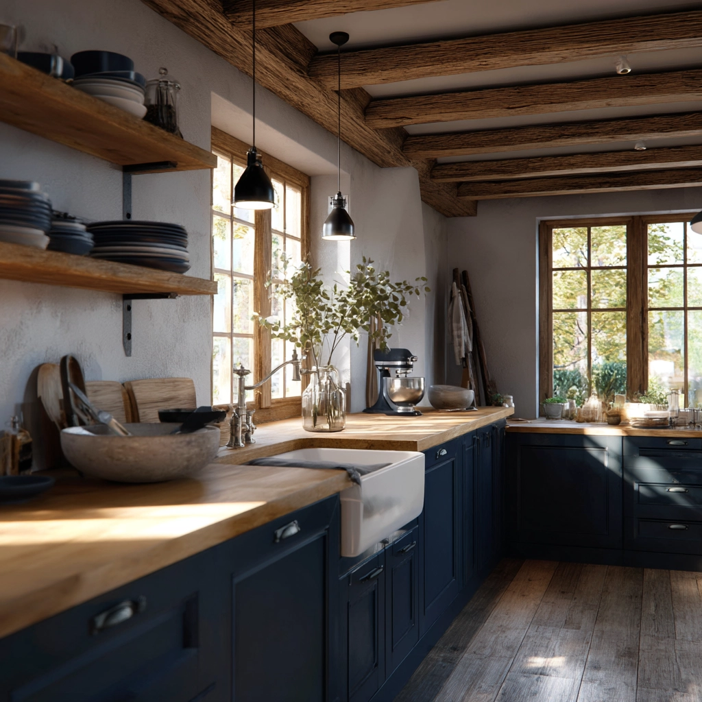 blue kitchen cabinets 6