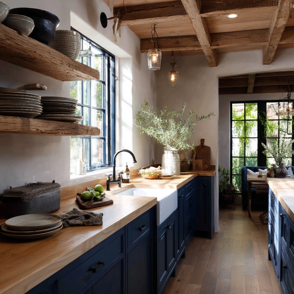 blue kitchen cabinets 7