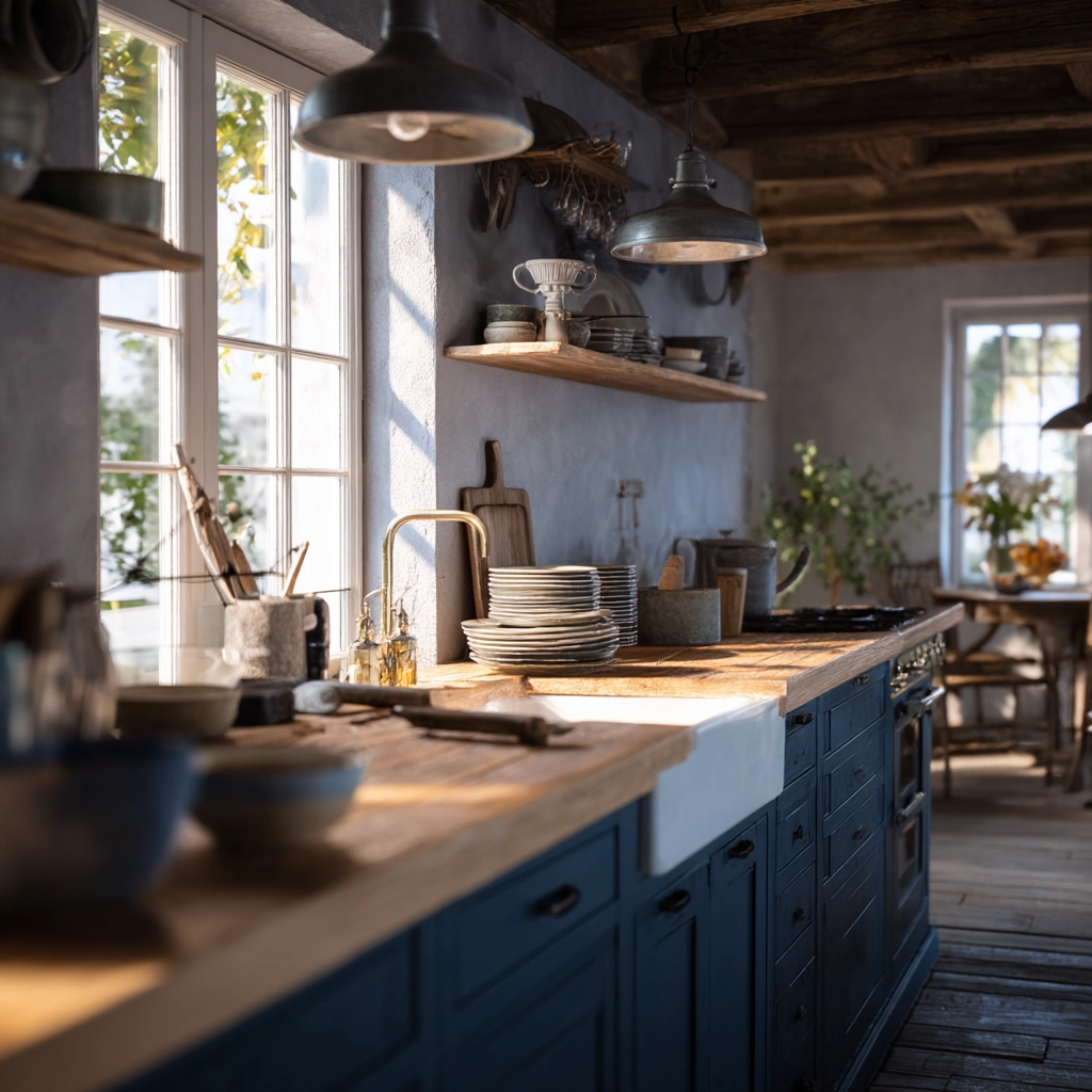 blue kitchen cabinets 8