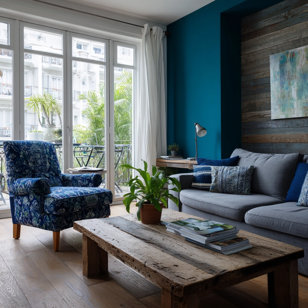 blue living room decor 10