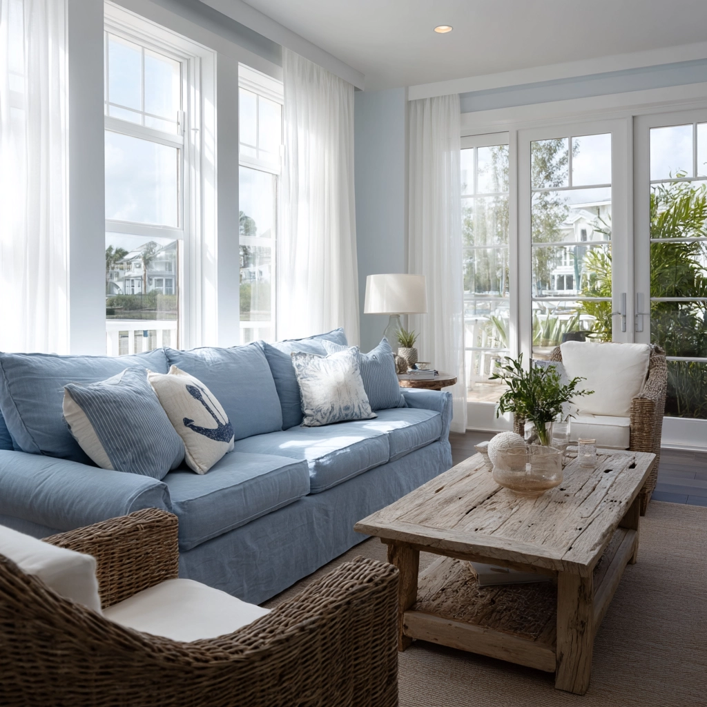 blue living room decor 17