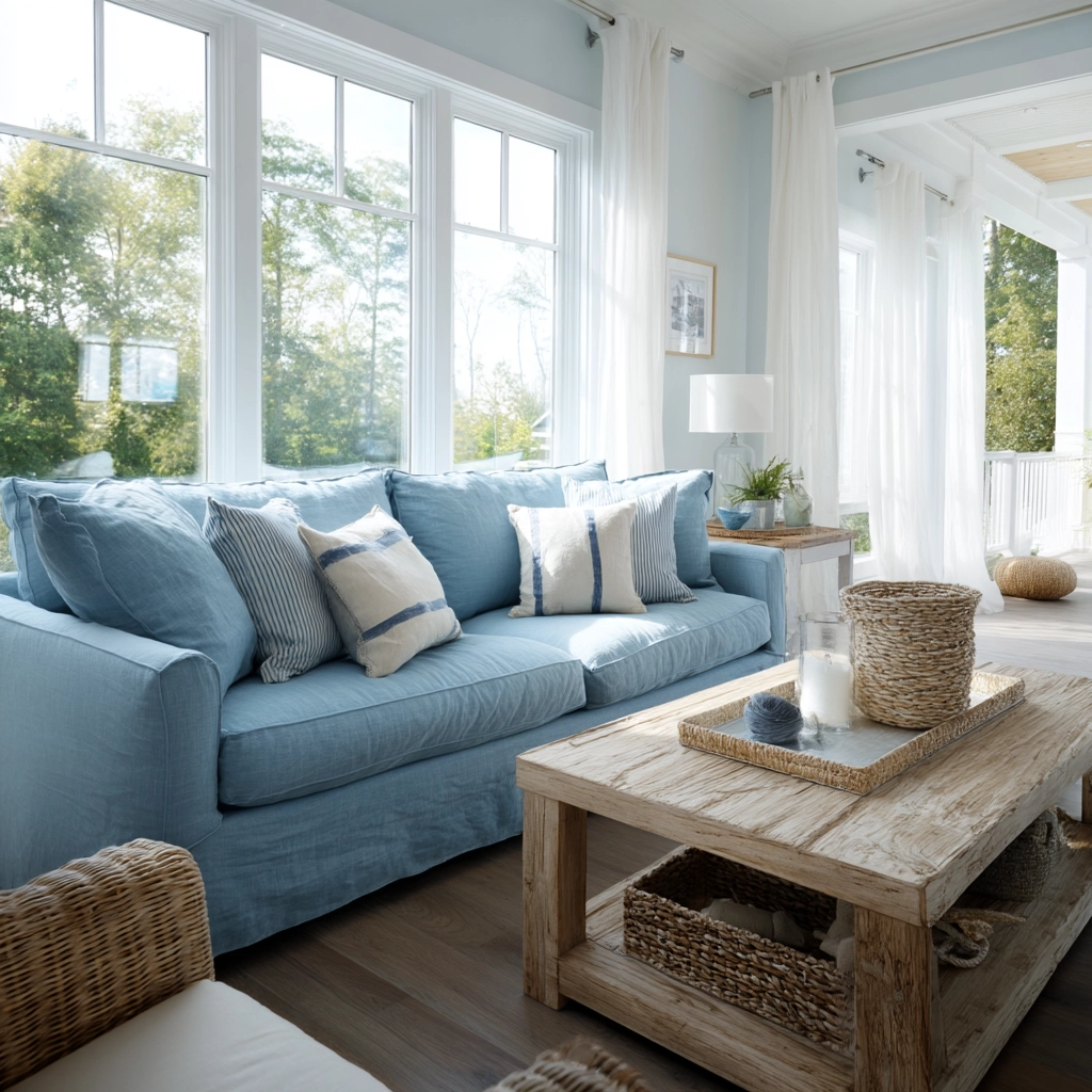 blue living room decor 19