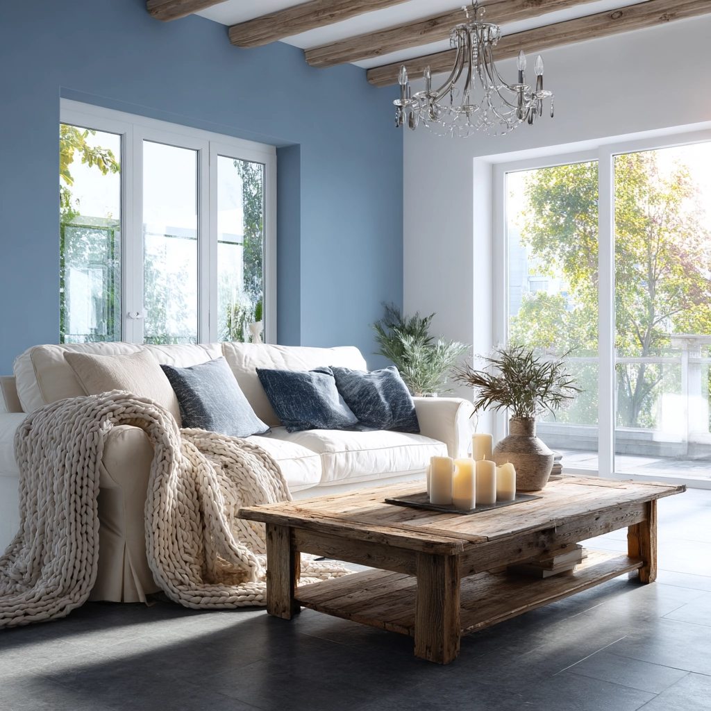 blue living room decor 22