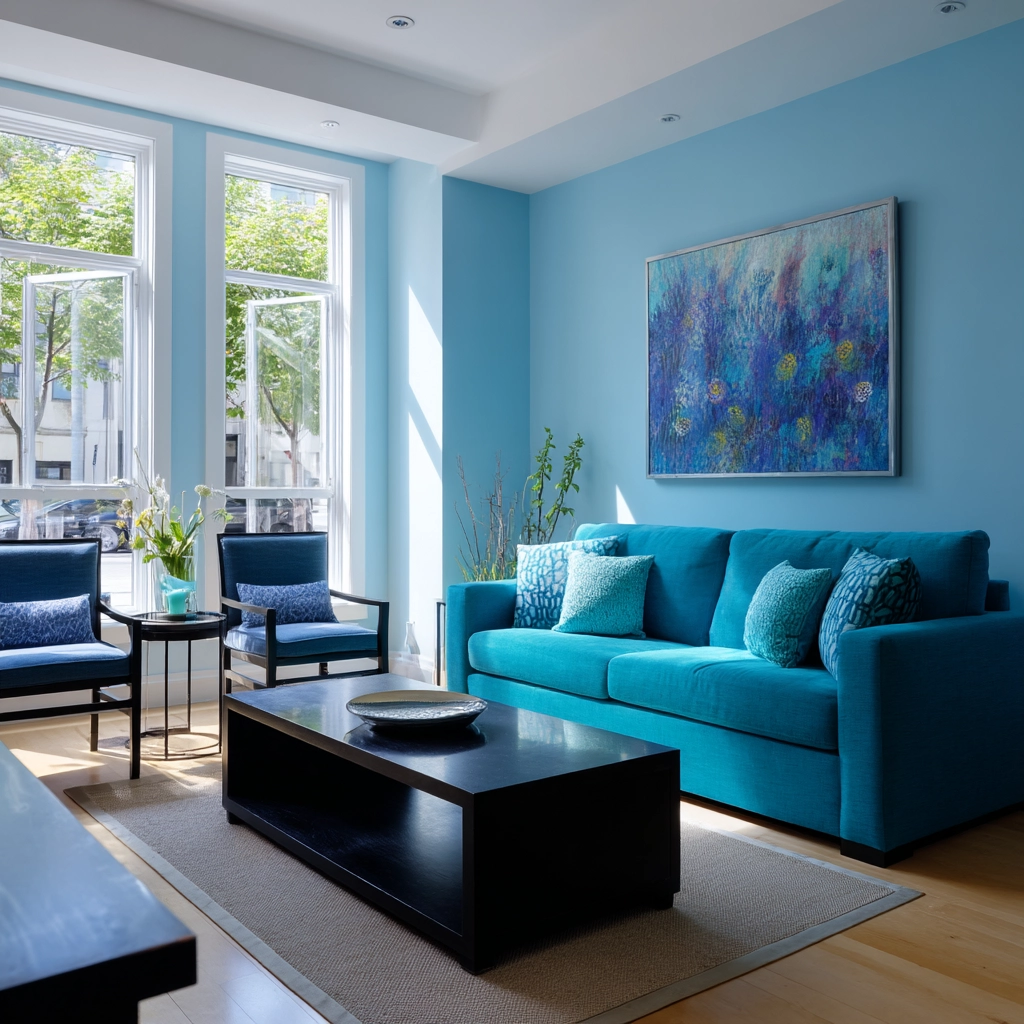 blue living room decor 25