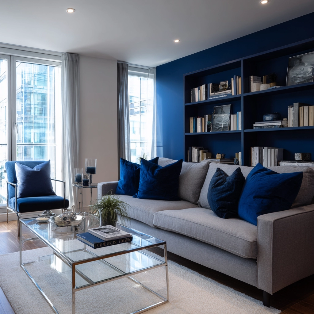 blue living room decor 29