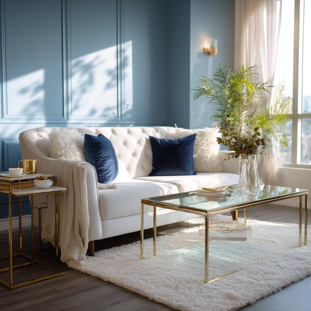 blue living room decor 5