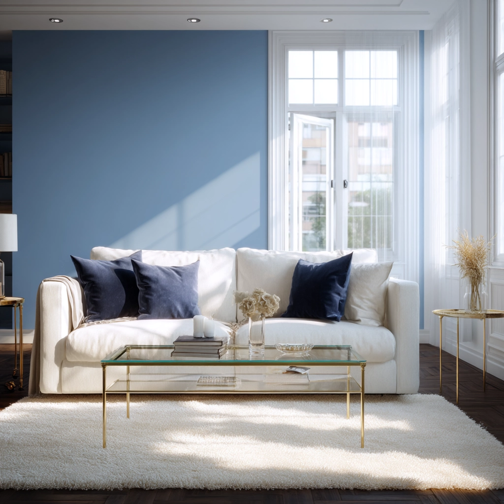 blue living room decor 7