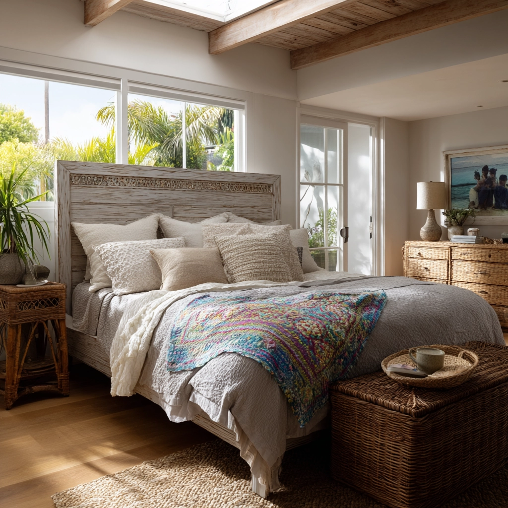 boho coastal bedroom 11