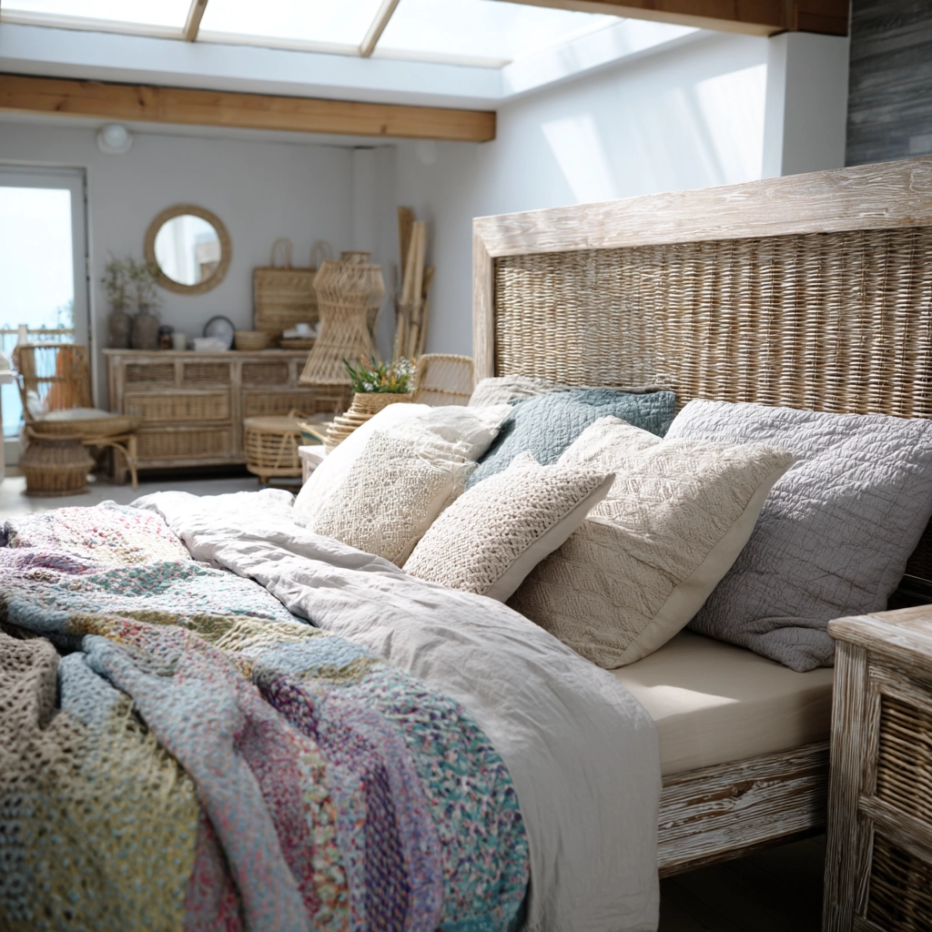 boho coastal bedroom 12