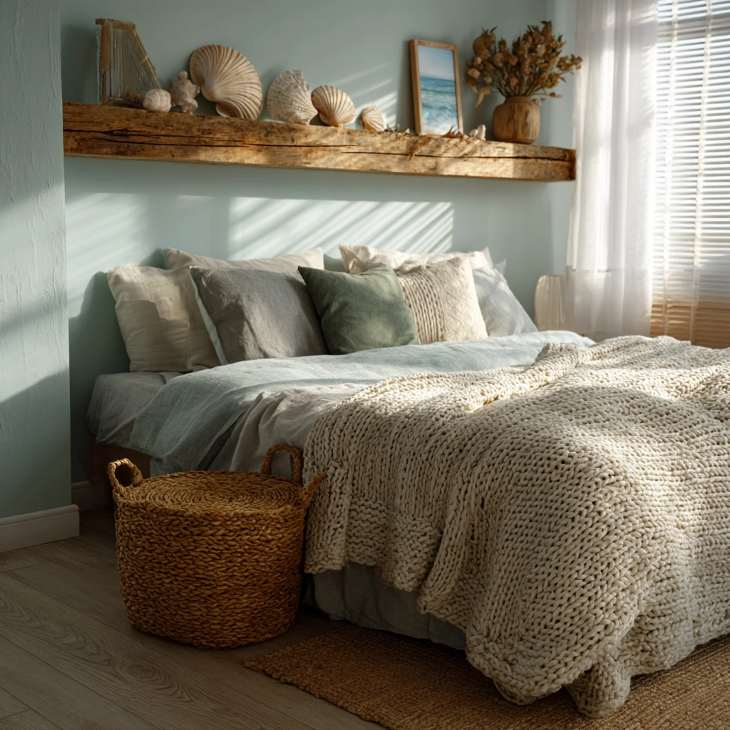 boho coastal bedroom 14