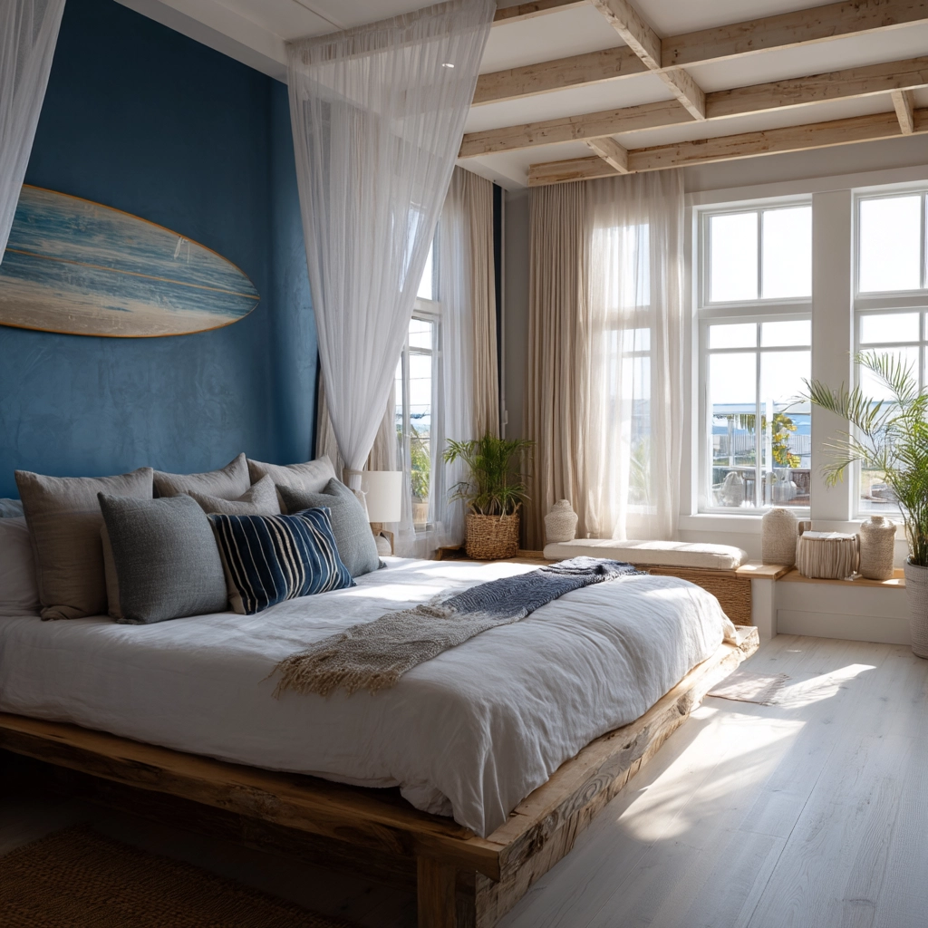 boho coastal bedroom 18