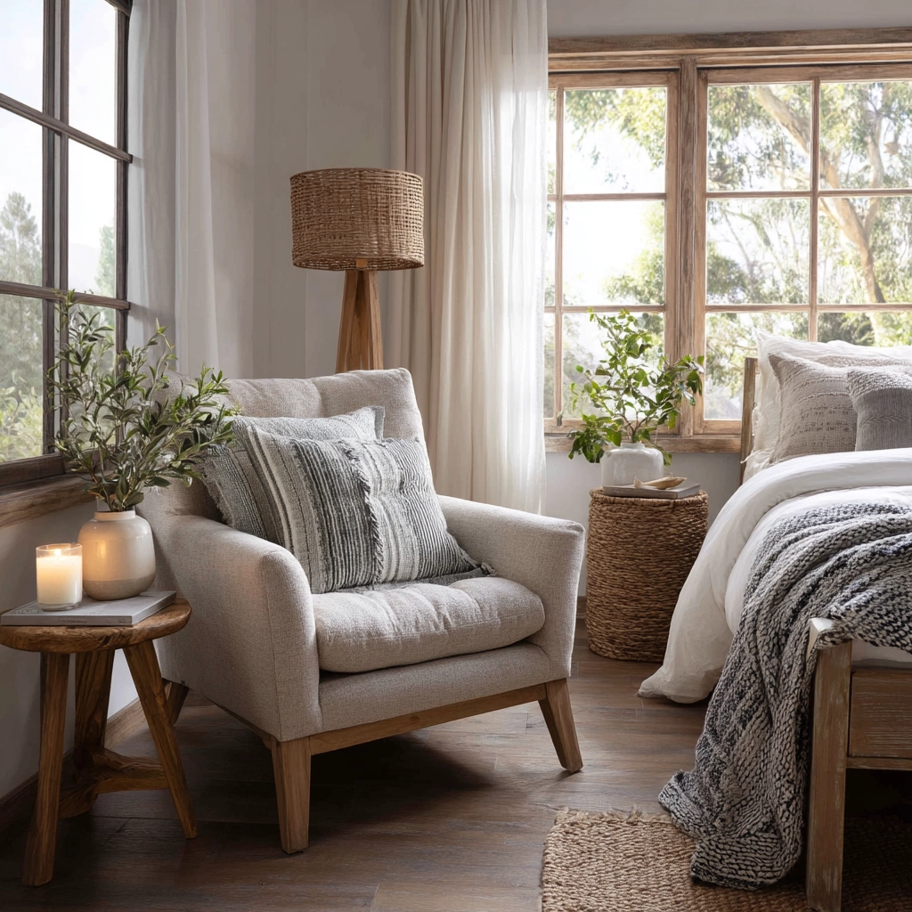 boho coastal bedroom 22