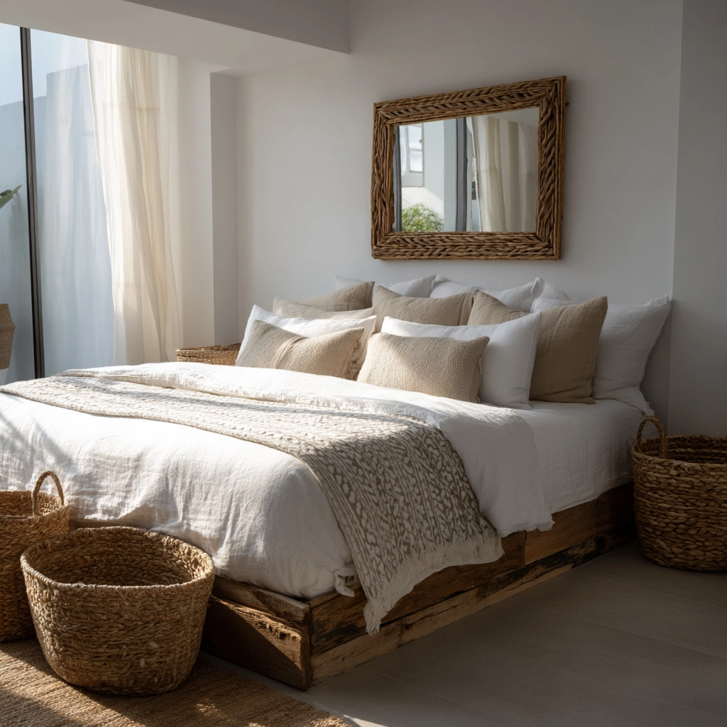 boho coastal bedroom 25