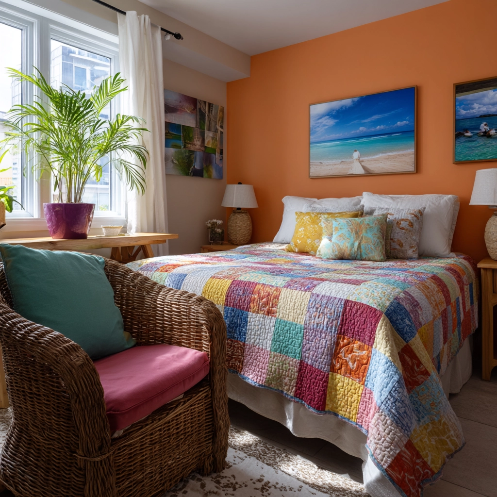 boho coastal bedroom 29