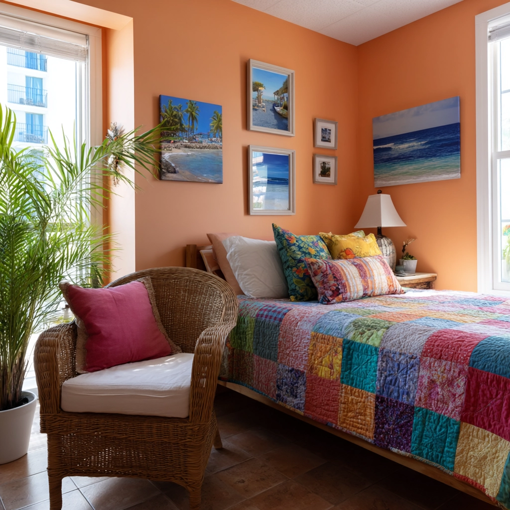 boho coastal bedroom 31