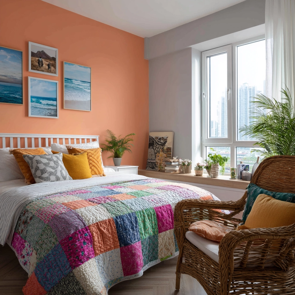 boho coastal bedroom 32