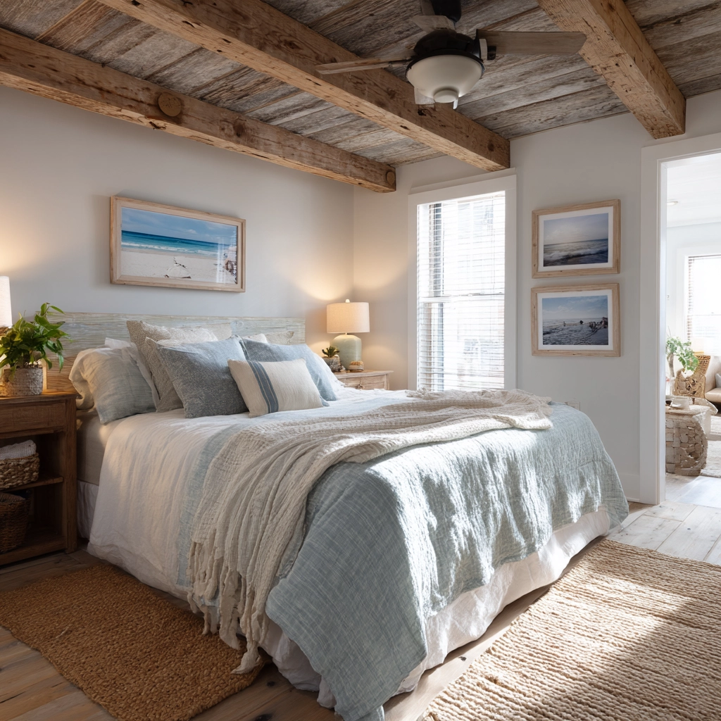 boho coastal bedroom 33