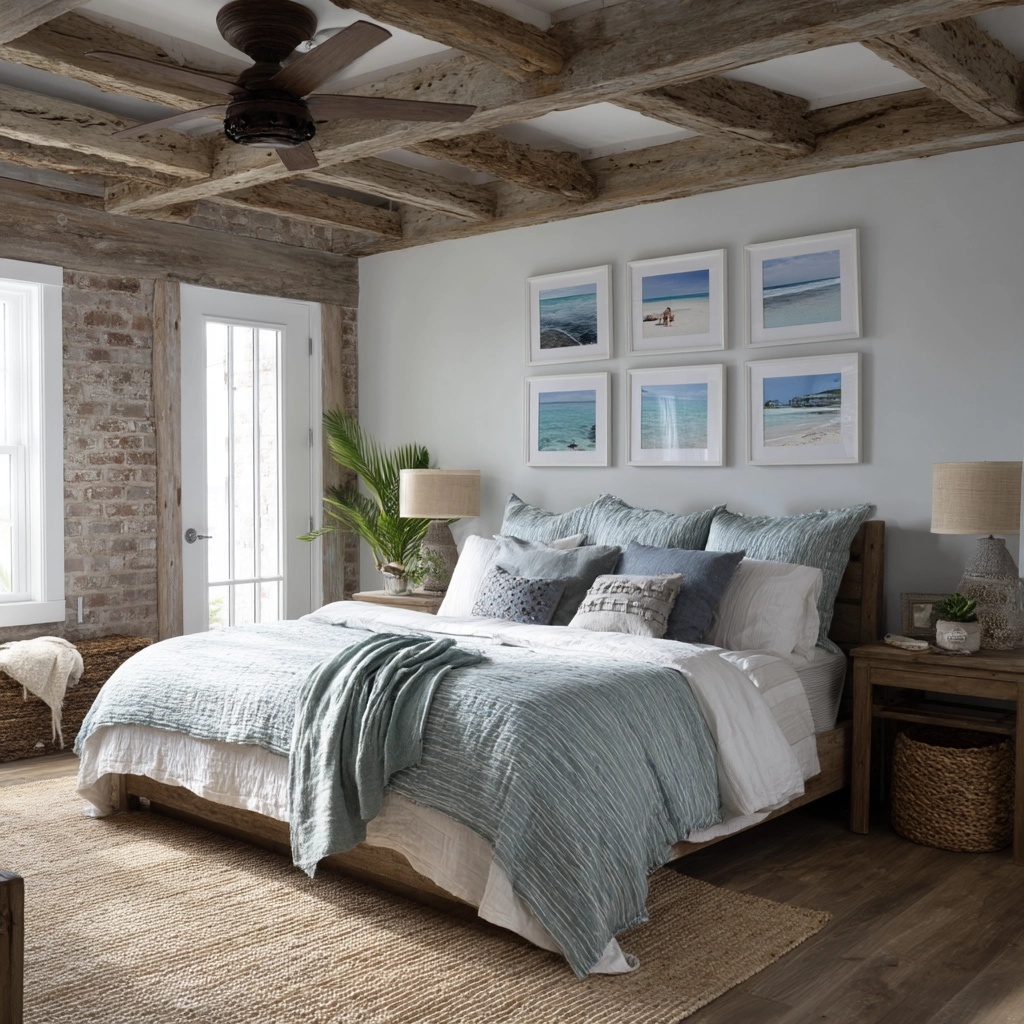boho coastal bedroom 34