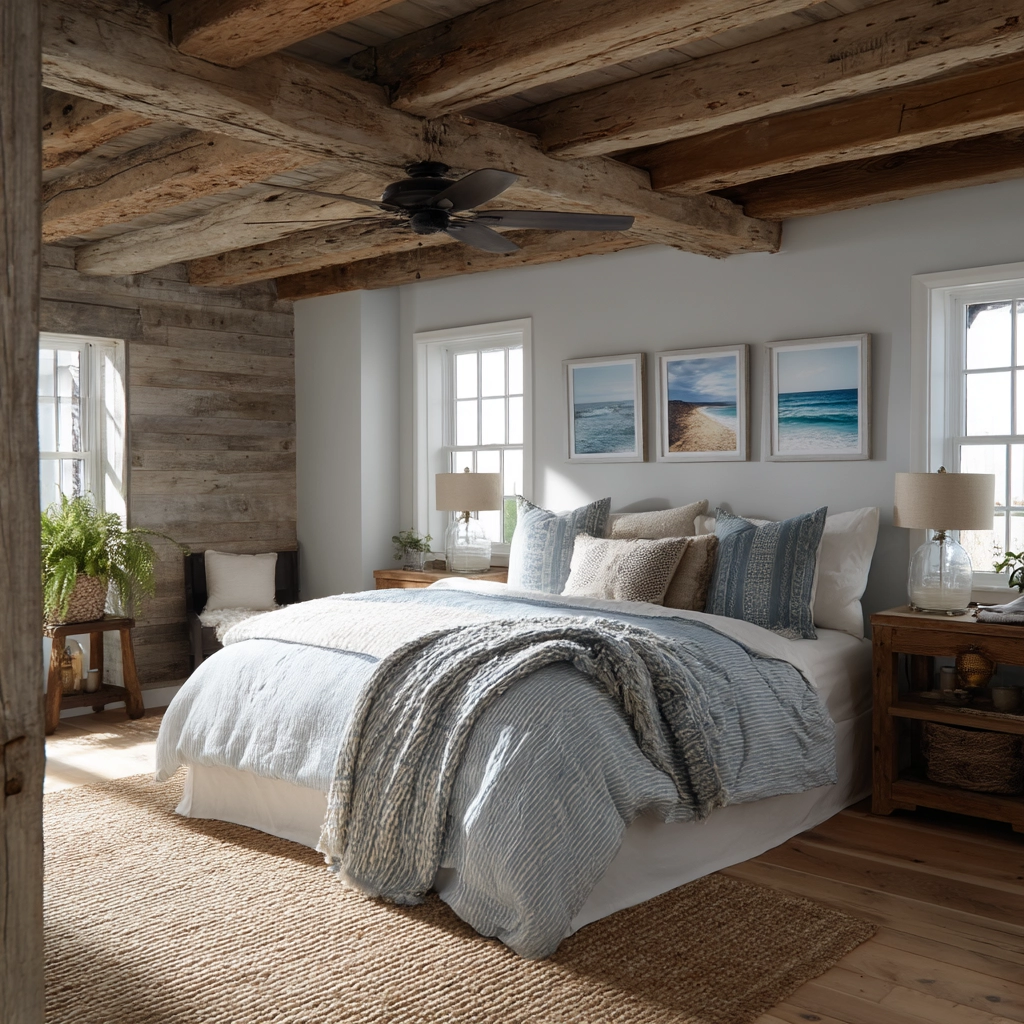 boho coastal bedroom 35