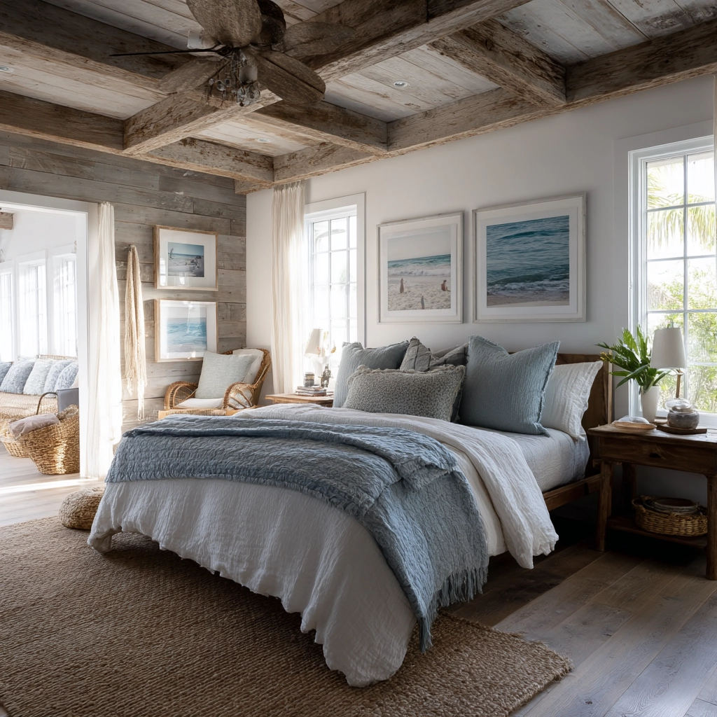 boho coastal bedroom 36