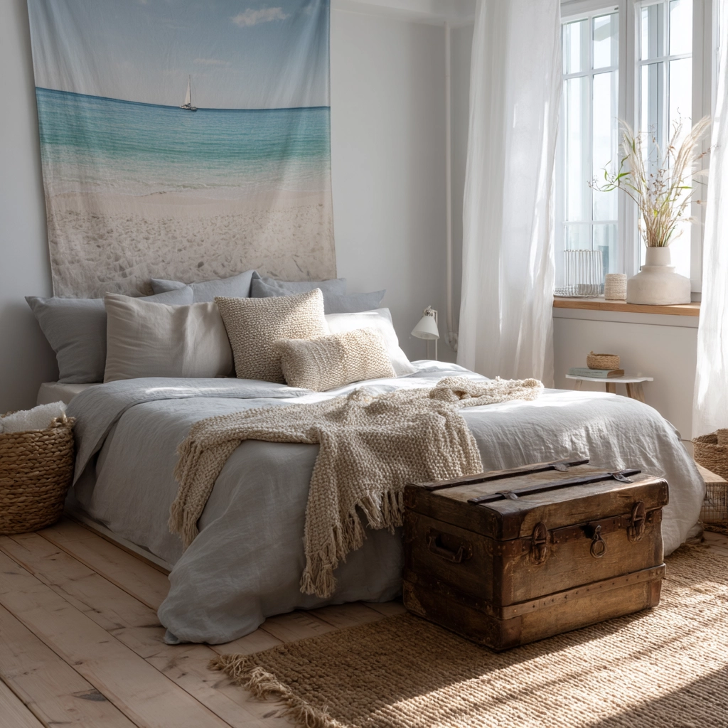 boho coastal bedroom 37