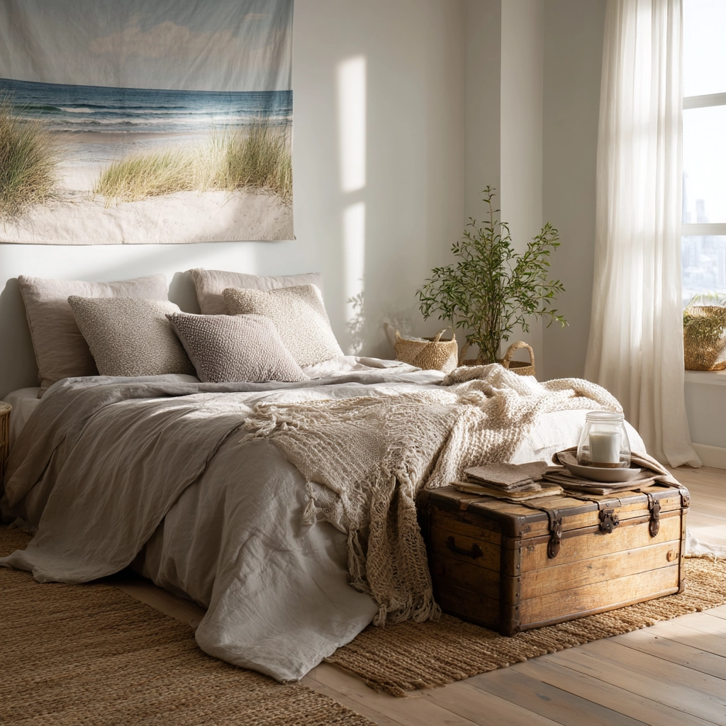 boho coastal bedroom 39