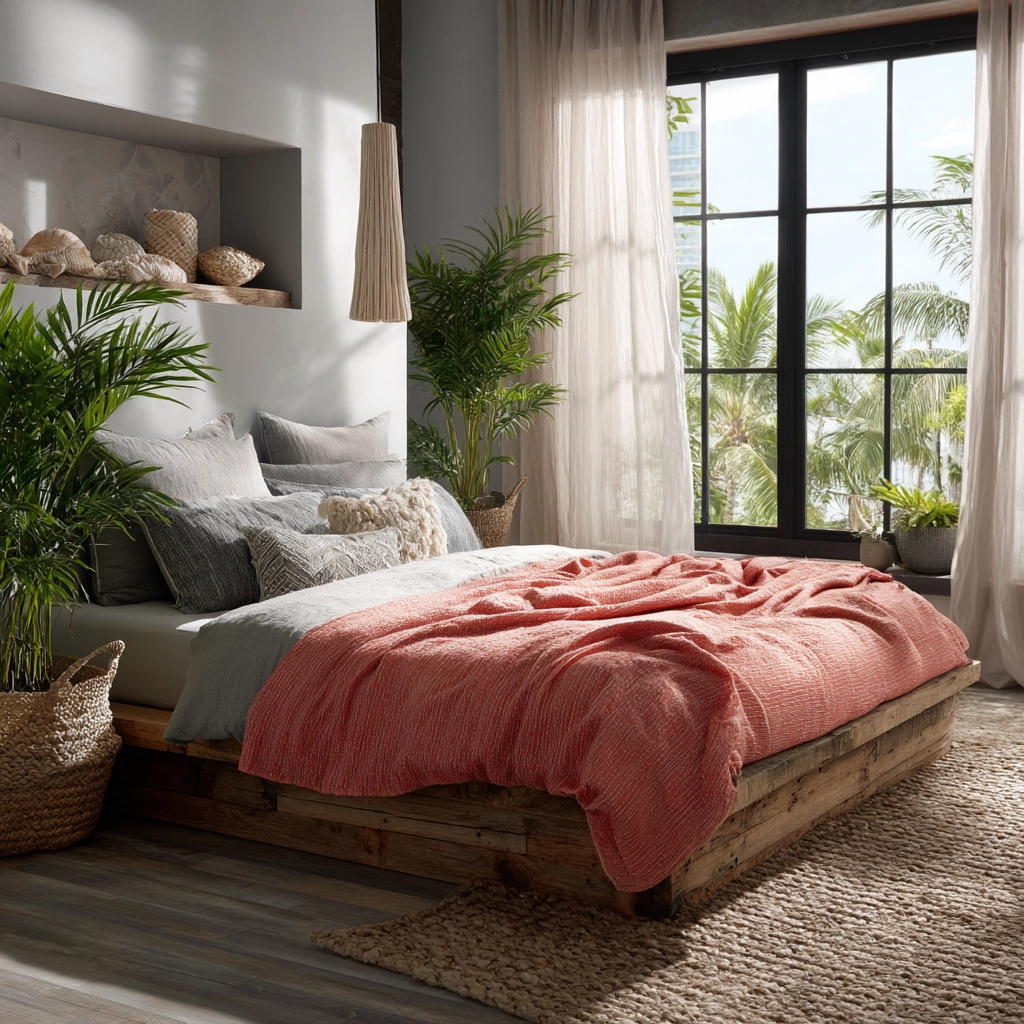 boho coastal bedroom 41