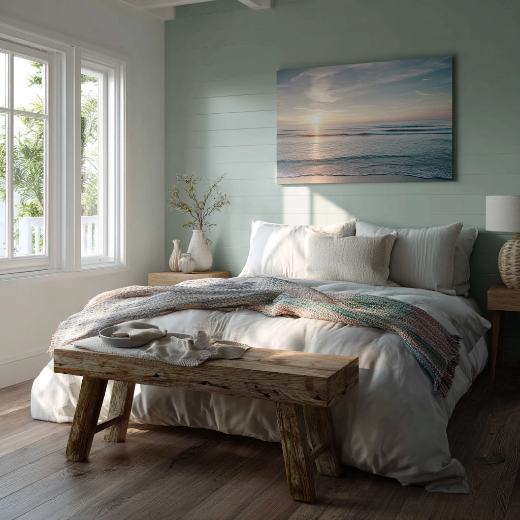 boho coastal bedroom 46