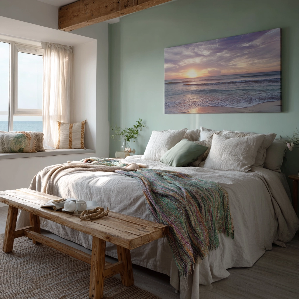 boho coastal bedroom 48