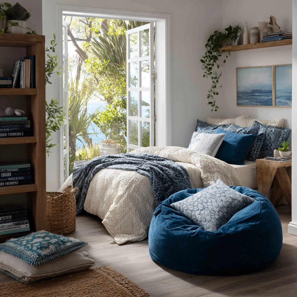 boho coastal bedroom 50