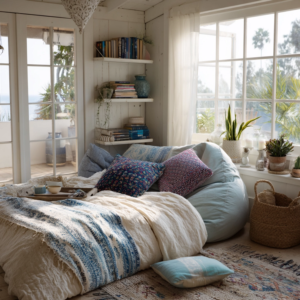 boho coastal bedroom 51