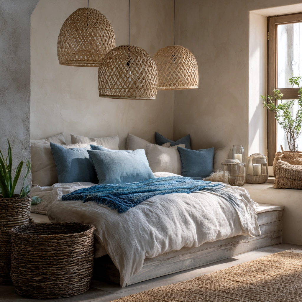 boho coastal bedroom 54